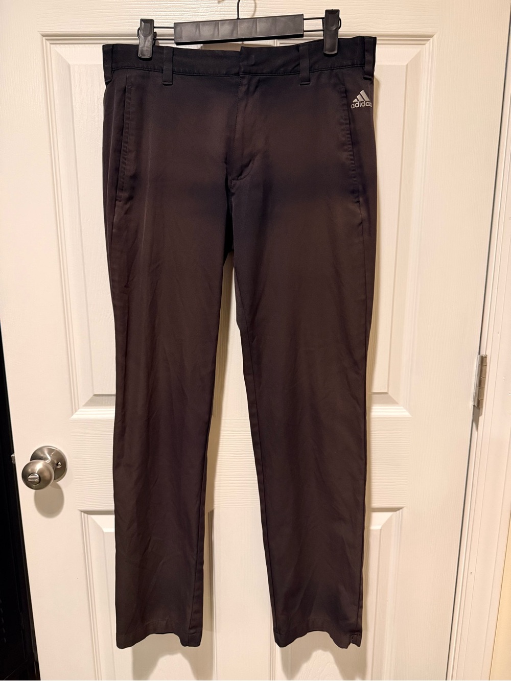 adidas Black Men's Slim Golf Chinos
